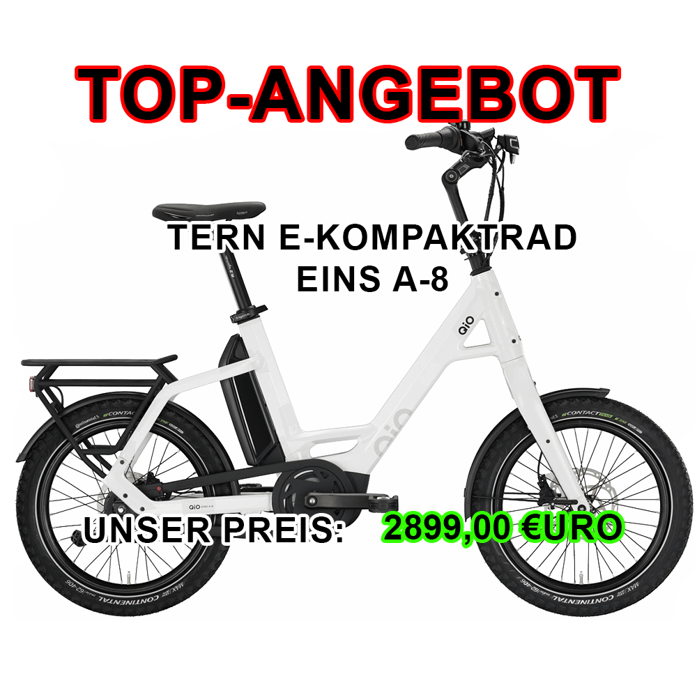 E-Kompaktrad QIO Eins A-8 – für Einsteiger