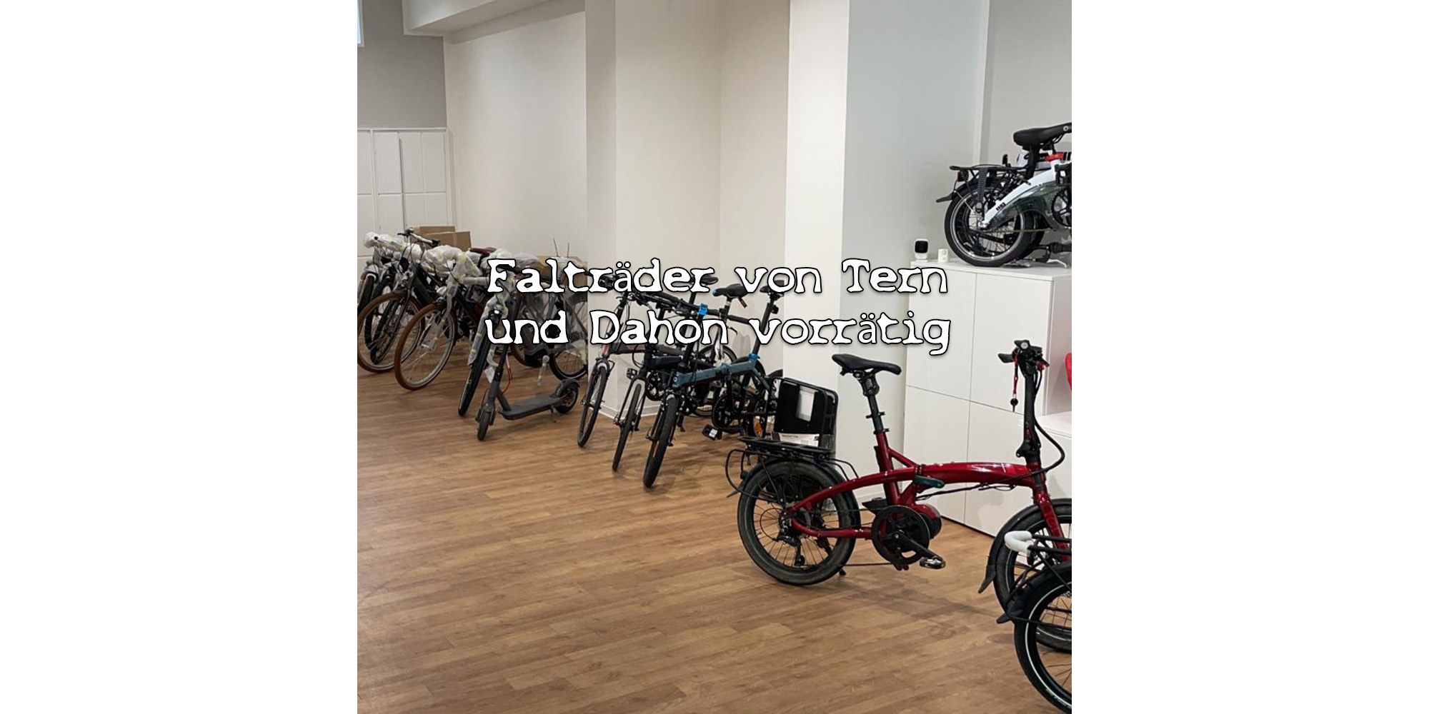 Falträder von Tern und Dahon vorrätig